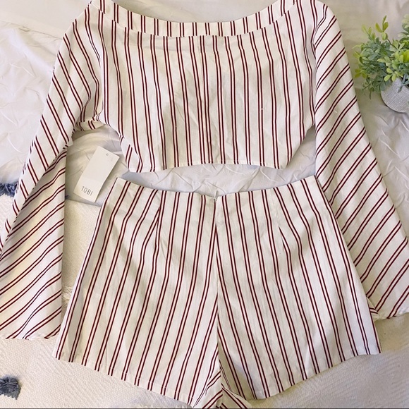 NWT Tobi Striped 2 Piece Short Set - Picture 7 of 7